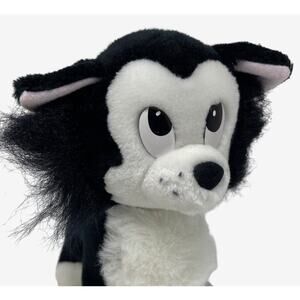 Disney Figaro Plush Stuffed Animal Pinocchio Black White Tuxedo Cat Disney World